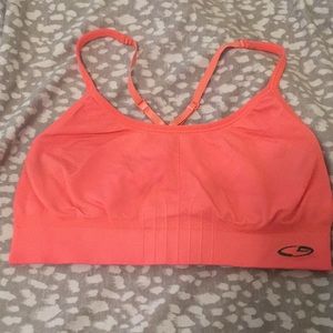 Neon Orange Sports Bra
